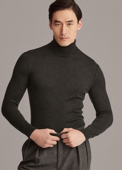 Men's Ralph Lauren RLX Slim Ribbed Merino Sweater | 153289OAI